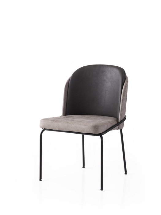Hanah Home Juego de 4 sillas Dore - 196 V4 Oro, Negro, Gris Hanah Home Juego de 4 sillas Dore - 196 V4 Oro, Negro, Gris